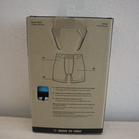 Nike KE1157973 Men Sz XL Red/Blue/Black Dri-FIT Essential Micro Boxer Brief 3-Pk - Picture 2 of 7